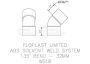 FloPlast Solvent Weld Waste Bend - 135 Degree x 32mm Black