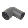 FloPlast Solvent Weld Waste Bend Swivel Male and Female - 90 Degree x 32mm Grey