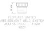 FloPlast Solvent Weld Waste Access Plug - 40mm Grey