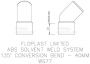 FloPlast Solvent Weld Waste Bend Swivel - 135 Degree x 40mm White