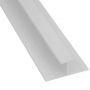 Laminate Wall Panel H Trim - 2420mm White