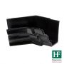 Cast Iron Moulded Ogee Gutter Internal Angle - 135 Degree x 125mm Black