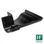 Cast Iron Ogee Gutter External Angle - 90 Degree x 125mm Black