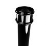 Cast Iron Round Non-Eared Downpipe - Socket On One End - 65mm x 1829mm Black