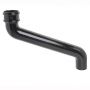 Cast Iron Round Downpipe Offset - 457mm Projection 75mm Black