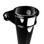 Cast Iron Round Eared Downpipe - Socket On One End - 150mm x 610mm Black