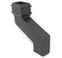 Cast Iron Rectangular Downpipe - 115mm Side Projection 100mm x 75mm Black