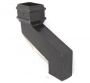 Cast Iron Rectangular Downpipe - 610mm Side Projection 100mm x 75mm Black