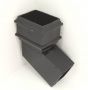 Cast Iron Square Downpipe Bend - 112.5 Degree x 100mm Black