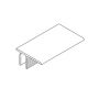 Aluminium Cladding Two Part Finishing Trim - 70mm x 5650mm Natural Oak