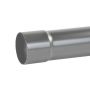 Aluminium Round Swaged Downpipe - 63mm x 2mtr PPC Finish Anthracite Grey