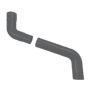 Aluminium Round Swaged Downpipe 2 Part Swan Neck - 63mm to 400mm PPC Finish Anthracite Grey