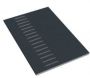 FloPlast Vented Soffit Board - 304mm x 10mm x 5mtr Anthracite Grey Woodgrain