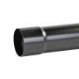 Aluminium Round Swaged Downpipe - 76mm x 1mtr PPC Finish Black
