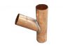 Copper Round Downpipe Branch - 80mm