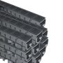 FloPlast Channel Drainage Grate PVC Class A15 - 1mtr - Pack of 10