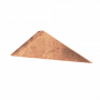Copper V Roof Ridge Stop End - 115mm Side