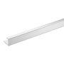 Laminate Shower Wall End Channel - 2450mm Bright Silver