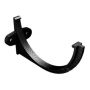 Cast Aluminium Half Round Gutter Fascia Bracket - 114mm Black