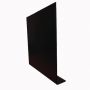 Aluminium Fascia L Profile Box End Assembly - 400mm x 2mm x 400mm Black