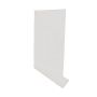 Aluminium Fascia V Profile Box End Assembly - 400mm x 2mm x 400mm White