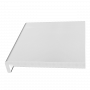 400mm White Woodgrain Fascia Board - 18mm x 5mtr - Pack of 2