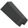 Fascia Double End Corner Trim - 600mm Dark Grey Smooth