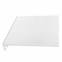 175mm White Woodgrain Fascia Capping Board - 10mm x 5mtr - Pack of 2
