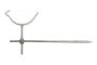 Cast Iron Beaded Half Round Gutter Rise & Fall Bracket - 150mm Galvanised