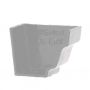 Cast Iron H16 Ogee Gutter External Stopend - 150mm Primed