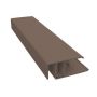 Foresta Wood Effect Cladding Two-Part Lacquered Aluminium Edge Trim - 3mtr For African Padauk, Grey Cedar and Woodland Grey