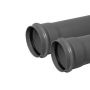FloPlast Ring Seal Soil Pipe Single Socket - 110mm x 3mtr Anthracite Grey - Pack of 2