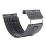 Steel Gutter Union - 120mm Graphite Grey