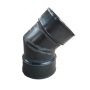 Twinwall Drainage Bend - 45 Degree x 450mm Black