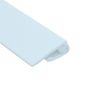 Antimicrobial PVC Hygiene Cladding Two Part Edge Trim - 3mtr Blue