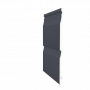 Embossed Double Shiplap Cladding - 333mm x 5mtr Slate Grey - Pack 2
