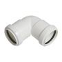 FloPlast Push Fit Waste Bend Knuckle - 90 Degree x 32mm White - Pack of 25
