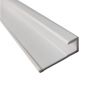 Compact Composite Wall Panel End Cap - 2440mm White Tile
