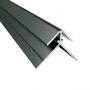 Compact Composite Wall Panel External Corner - 2440mm Black Tile