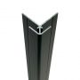 Compact Composite Wall Panel External Corner - 2440mm Black Tile