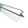 Compact Composite Wall Panel External Corner - 2450mm Polished Silver