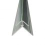 Compact Composite Wall Panel External Corner - 2450mm Polished Silver