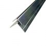 Compact Composite Wall Panel External Corner - 2450mm Polished Silver