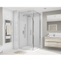 Wetwall Bathroom Wall Panel - 2440mm x 1220mm x 4mm - Glacier White / Neptune Blue