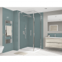 Wetwall Bathroom Wall Panel - 2440mm x 1220mm x 4mm - Glacier White / Neptune Blue