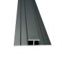 Wetwall Bathroom Panel H Trim - 2440mm Matt Black