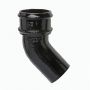 Cast Iron Round Downpipe Bend - 135 Degree x 150mm Black