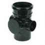 Industrial/ Xtraflo Downpipe Single Socket Access Pipe - 110mm Black