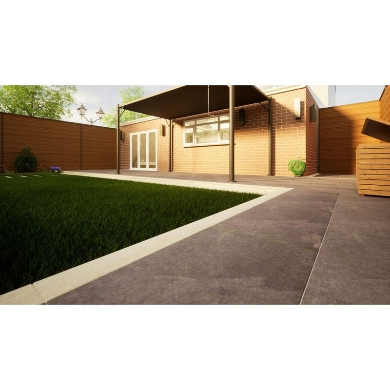 Porcelain Paving Plank - 900mm x 145mm x 20mm Cream - Pack of 4