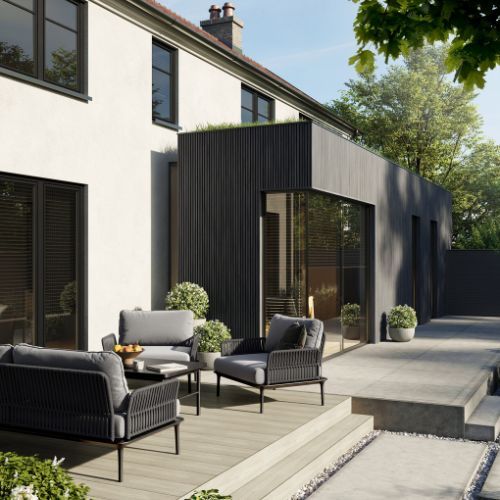 Composite Slatted Cladding - 120mm x 3.6mtr Argent